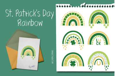 St Patrick&#039;s Day Rainbow Clipart