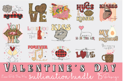 Happy Valentine&#039;s Day Sublimation Bundle Voll 2