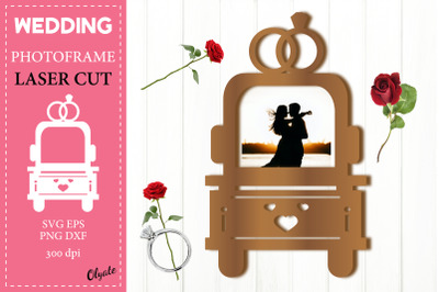 Wedding Photo Frame SVG. Family Photo Frame SVG. Laser Cut