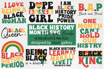 Black History Month SVG PNG EPS Bundle