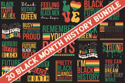 Black Month History SVG Bundle