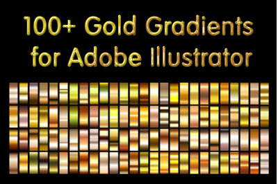 100+ Gold Gradients for Illustrator