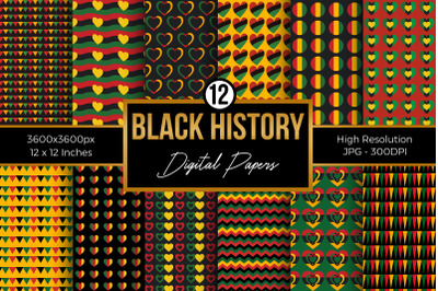 Black History Digital Papers