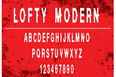 Lofty Modern Regular Font