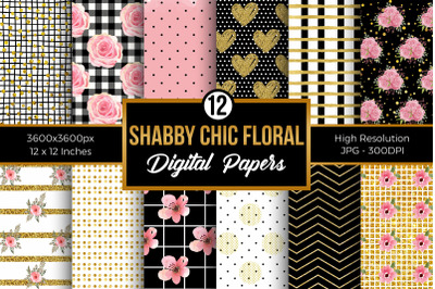 Shabby Chic Digital Papers