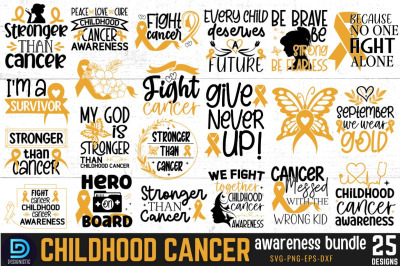 Childhood Cancer SVG Bundle