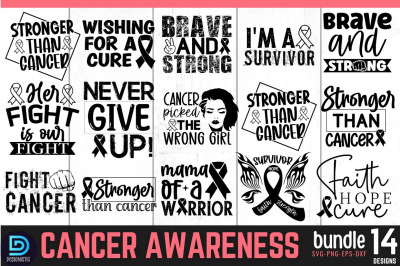 Cancer Awareness SVG Bundle