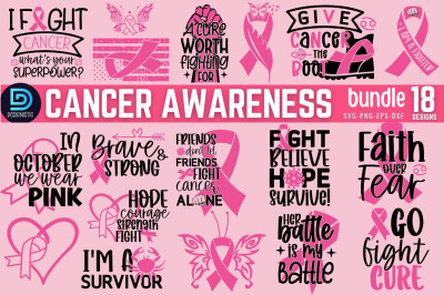 Cancer Awareness SVG Bundle