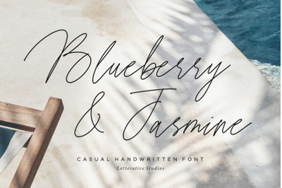 Blueberry &amp; Jasmine Casual Handwritten Font