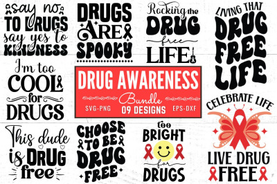 Drug Awareness SVG Bundle