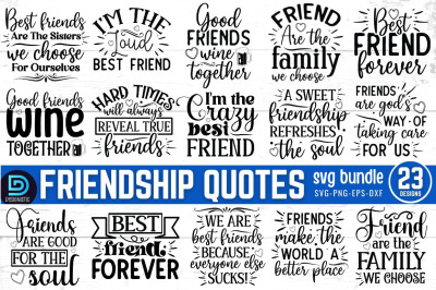 Friendship quotes SVG Bundle