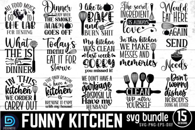 Funny Kitchen SVG Bundle