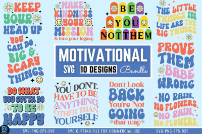 Motivational Quotes SVG Bundle