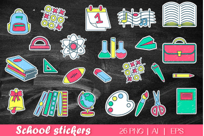 Back to school png | Stationery stickers