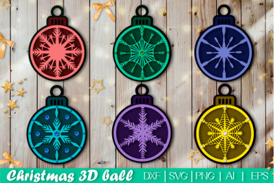 Christmas toy Ornament SVG Bundle | Christmas SVG Snowflake