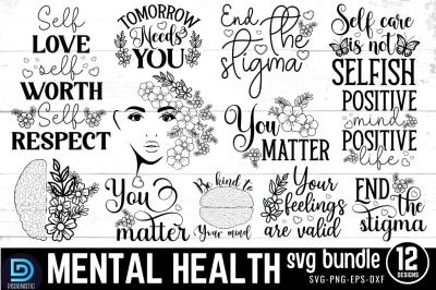 Mental Health SVG Bundle