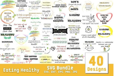 Eating Healthy SVG Bundle