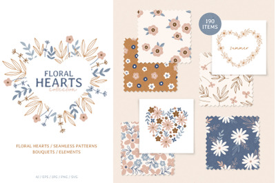 Floral Hearts - Romantic Collection