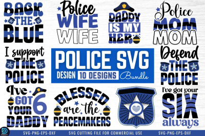 Police Thin Blue Line SVG Bundle