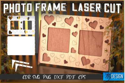 Photo Frame Laser Cut SVG | Photo Frame SVG Design | CNC Files