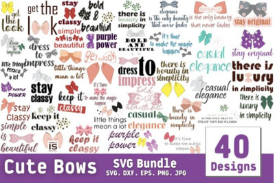 Cute Bows SVG Bundle