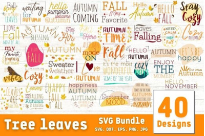 Tree Leaves SVG Bundle