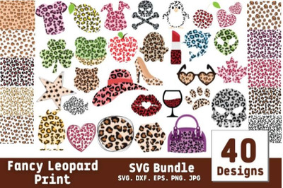 Fancy Leopard Print Print SVG Bundle