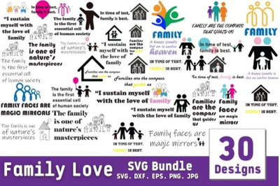 Family Love SVG Bundle