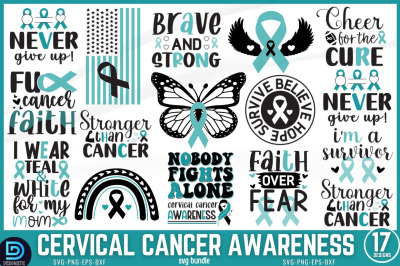 Cervical Cancer Awareness SVG Bundle