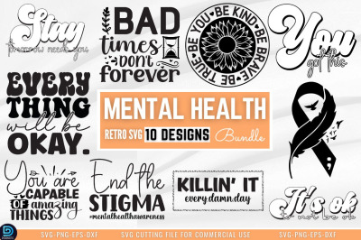 Mental Health SVG Bundle