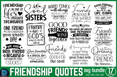 Friendship Quotes SVG Bundle