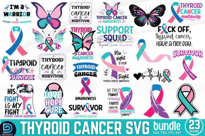 Thyroid Cancer SVG Bundle