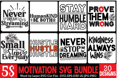 Motivational SVG Bundle,Inspirational SVG Bundle