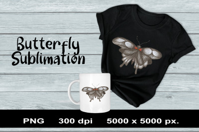 Butterfly Sublimation PNG Design