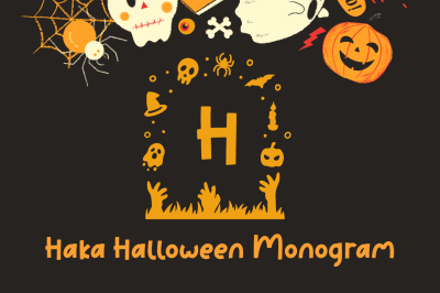 Haka Halloween Monogram