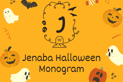 Jenaba Halloween Monogram