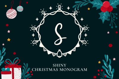 Shiny Christmas Monogram