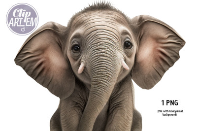 Baby Elephant Image PNG Photographic Cute Animal Clip Art