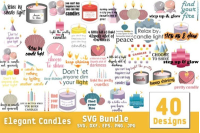 Elegant Candles SVG Bundle