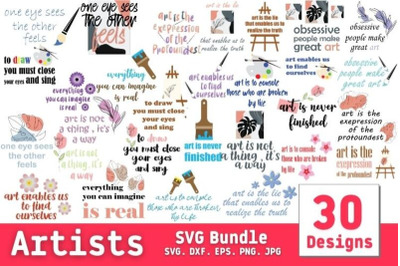 Artists SVG Bundle