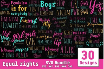 Equal Rights SVG Bundle