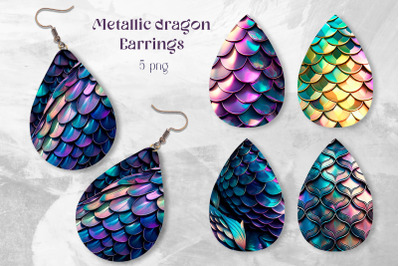 Dragon skin earring sublimation bundle Texture earrings png