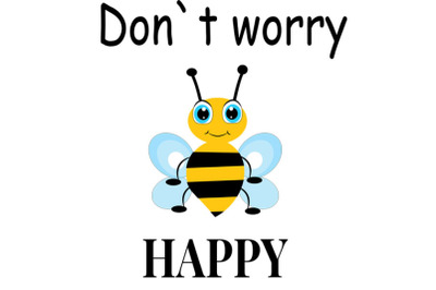 Bee svg, Cute bee svg, bee clip art, bee svg design, don`t worry be ha