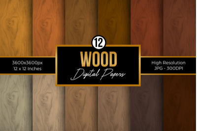 Wooden Texture Digital Papers