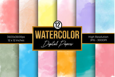 Watercolor Texture Digital Papers