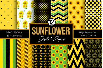 Sunflower Digital Papers