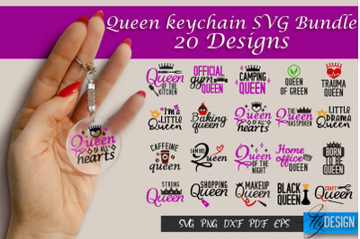 Queen SVG Keychain Bundle | Queen Quotes SVG Design &nbsp;