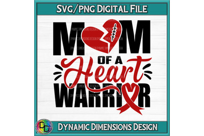 Mom of a Heart Warrior Digital PNG