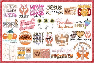 Faith&amp; Jesus Sublimation Bundle