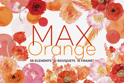 MAX Orange Floral